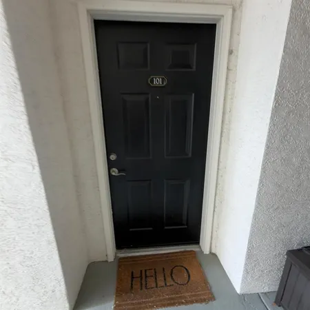 a view of front door