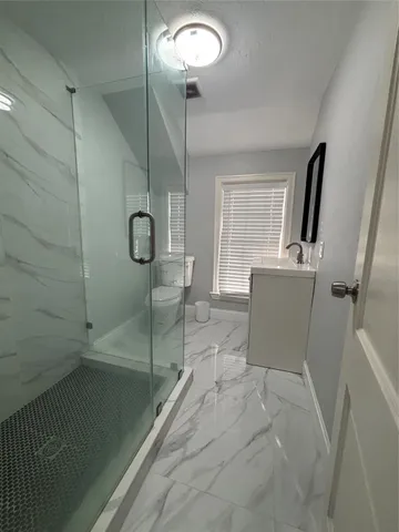 a view of a furniture in a room