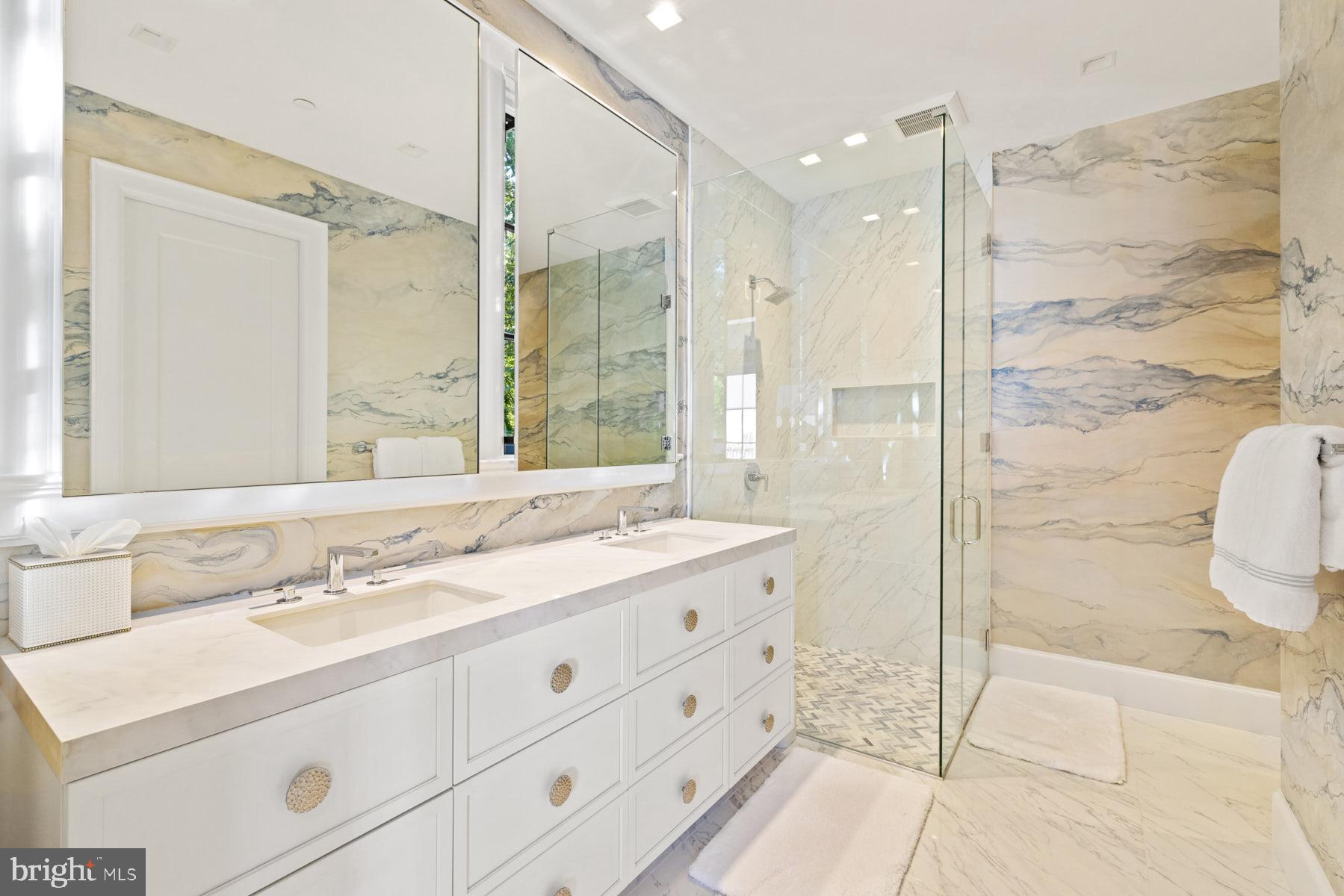 289 State Street, Unit 4 Annapolis, MD 21403 - Photo 21 of 45 Exquisite primary bathroom with dual sink vanity