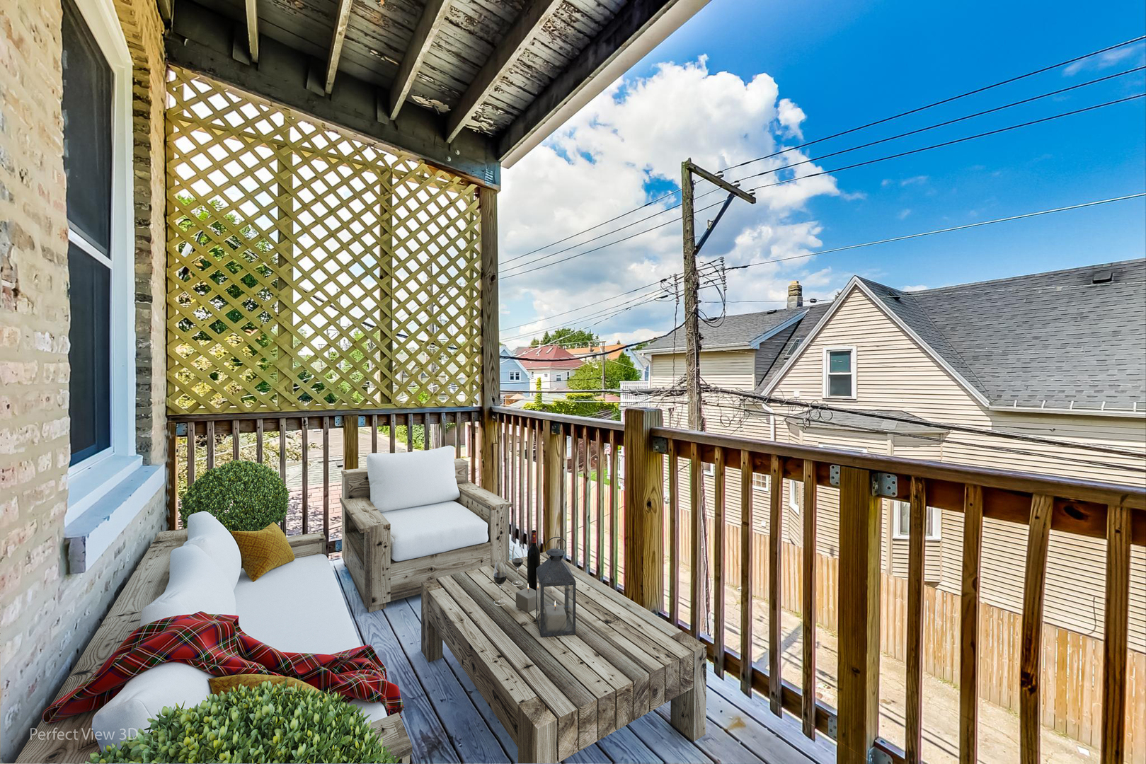 3534 West Wrightwood Avenue, Unit 1F Chicago, IL 60647 - Photo 15 of 18 a view of balcony with furniture