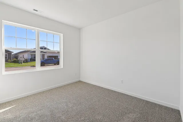 a view of a room with closet area