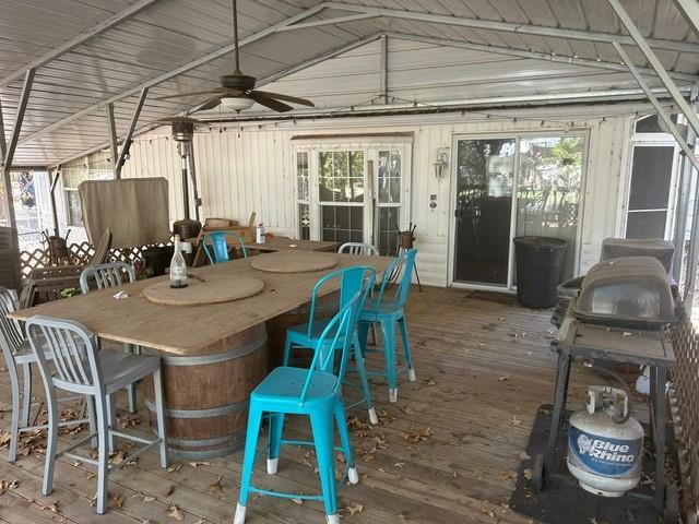 314 Blackjack Street Yantis, TX 75497 - Photo 8 of 26 a view of a dining room with furniture window and wooden floor