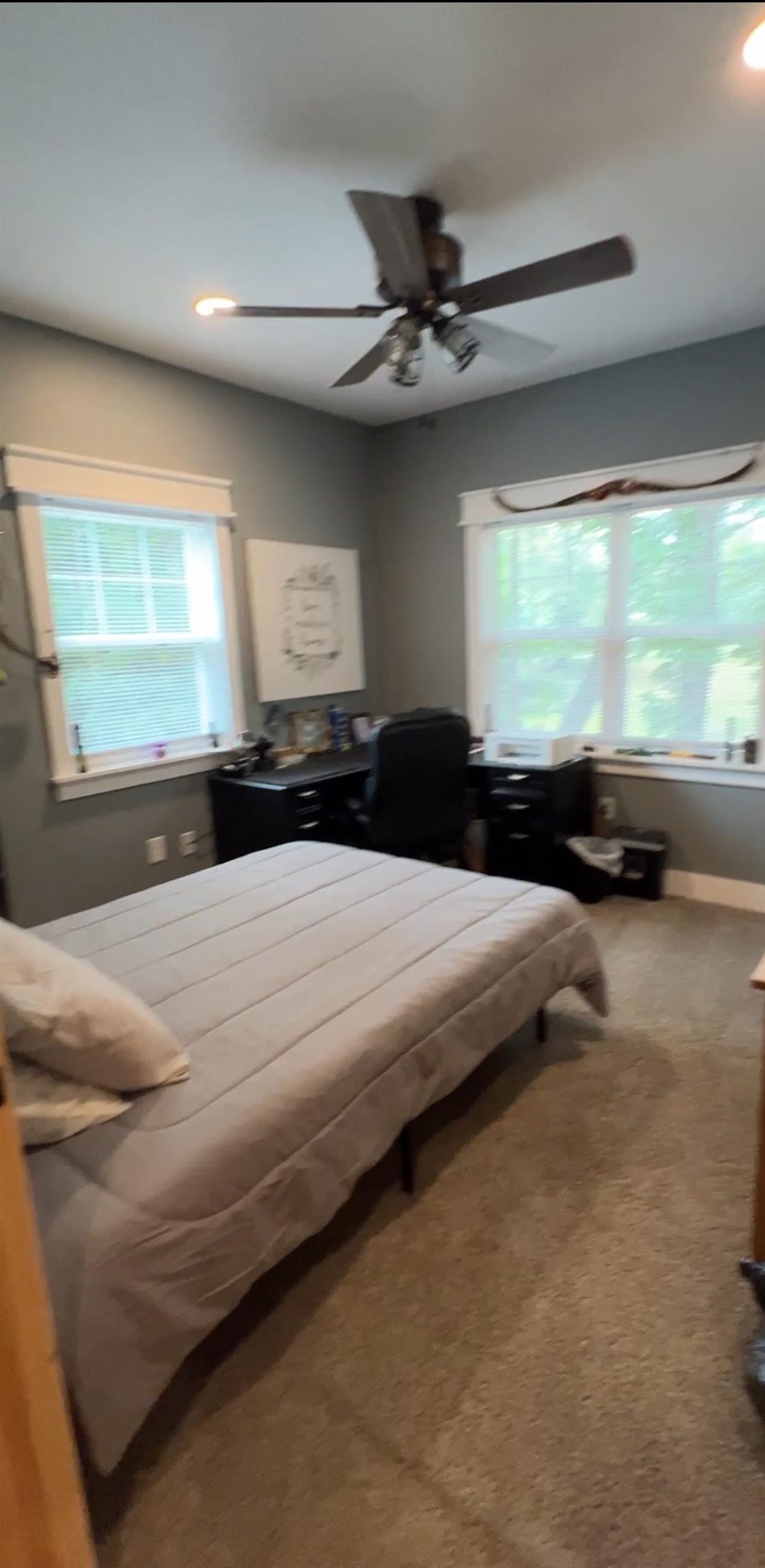 5205 Hamburg Road Michie, TN 38357 - Photo 18 of 40 Carpeted bedroom with recessed lighting and a ceiling fan
