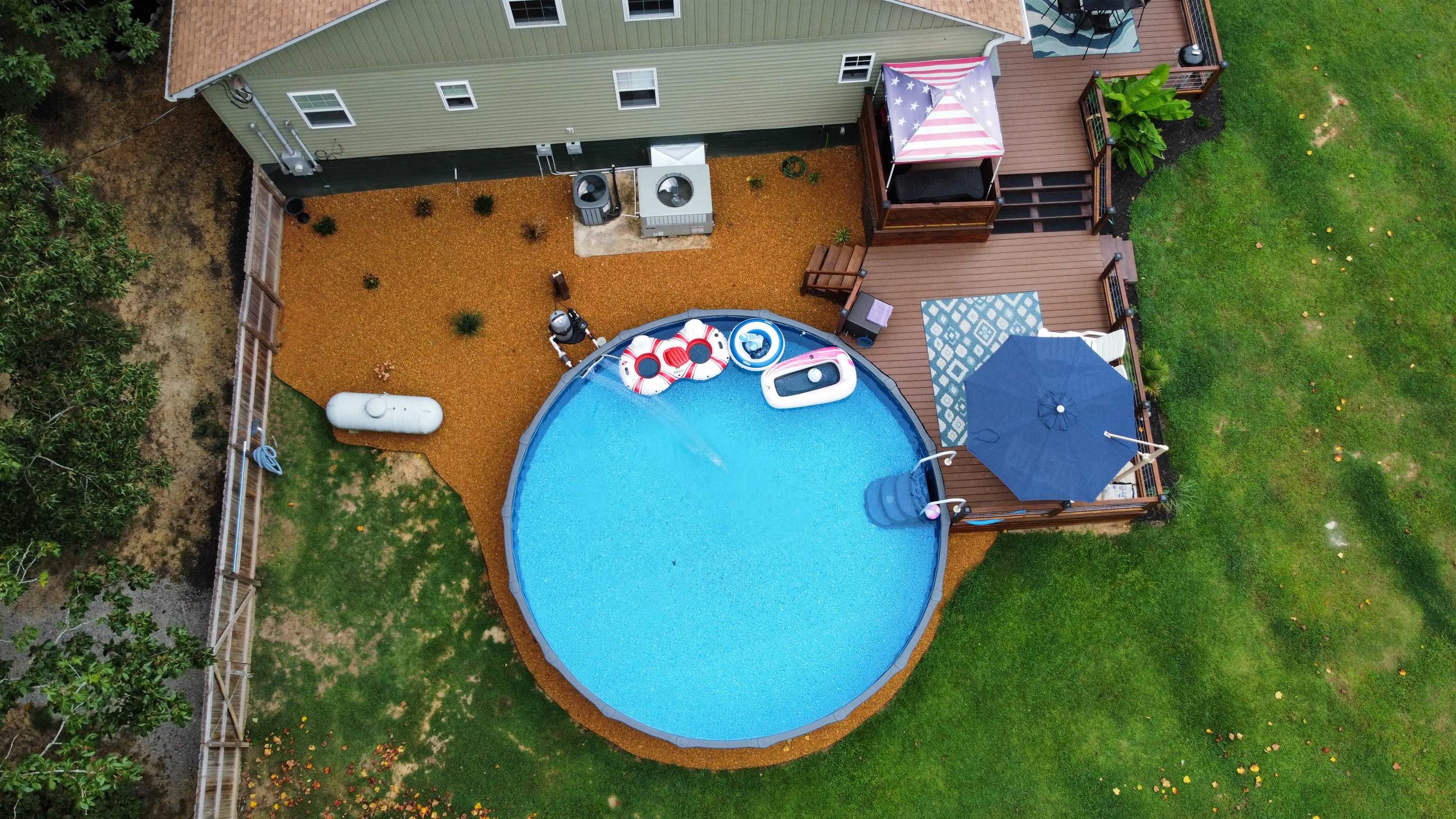 5205 Hamburg Road Michie, TN 38357 - Photo 29 of 40 an aerial view of a pool a garden and staircase
