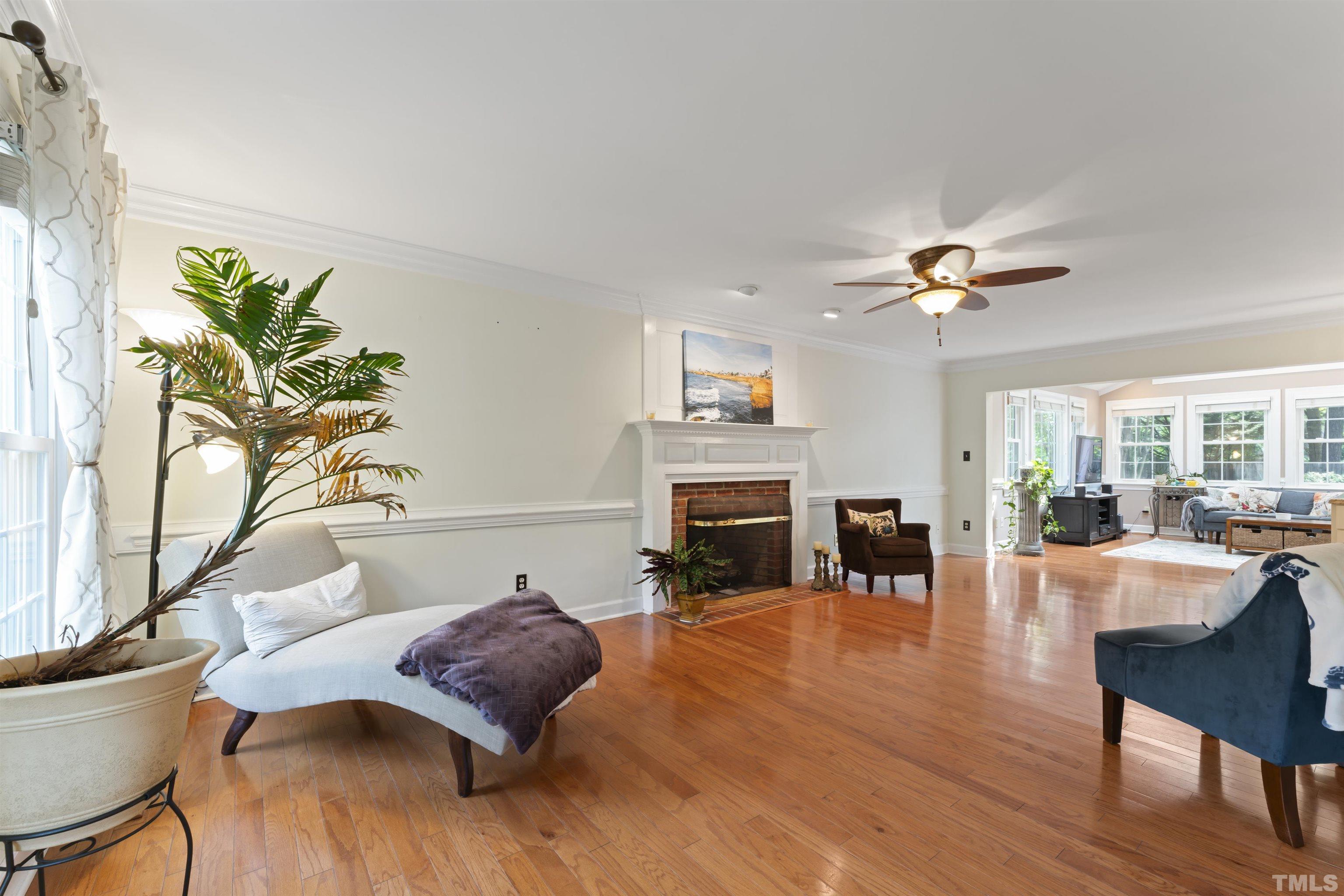 101 Vicksburg Drive Cary, NC 27513 - Photo 17 of 39 a living room with furniture fireplace and table