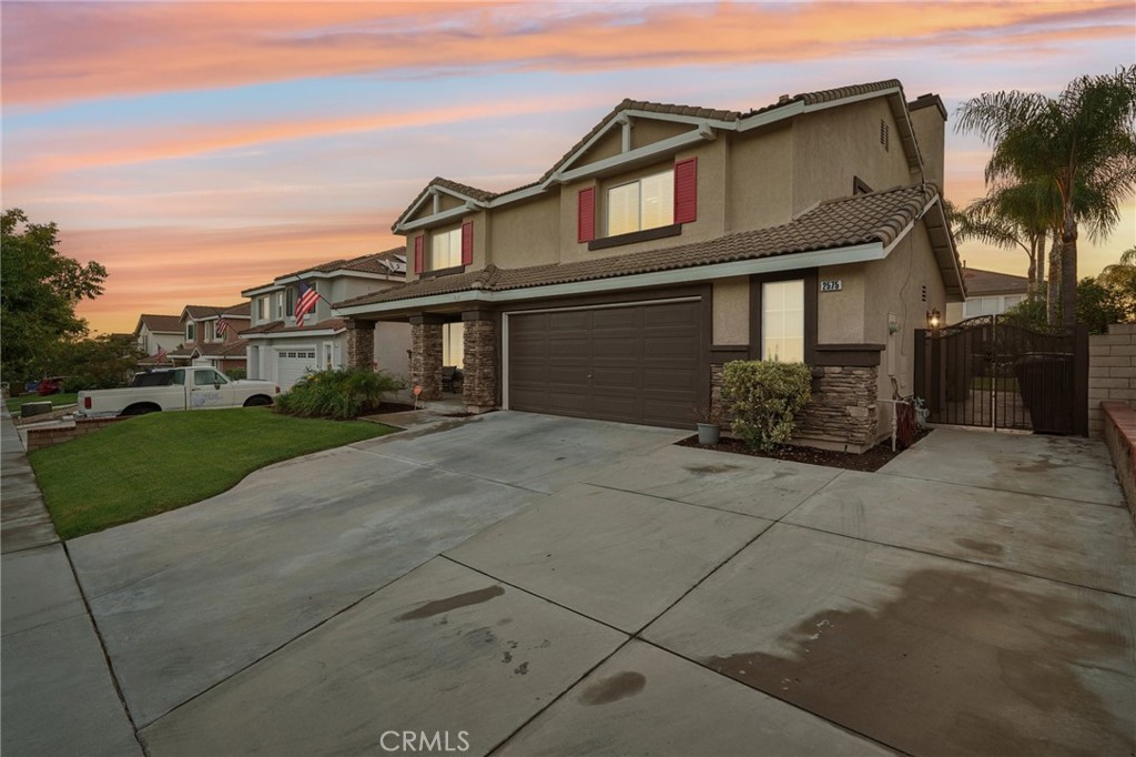 front view of house with a yard