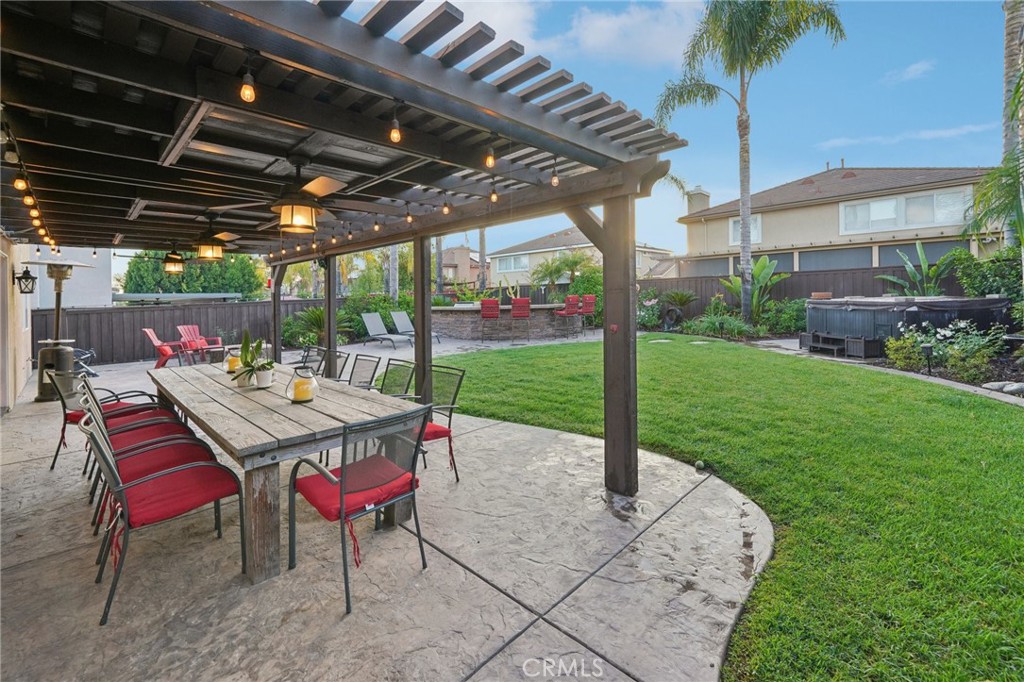 2575 Gilbert Avenue Corona, CA 92881 - Photo 44 of 58 a view of a patio with a table and chairs