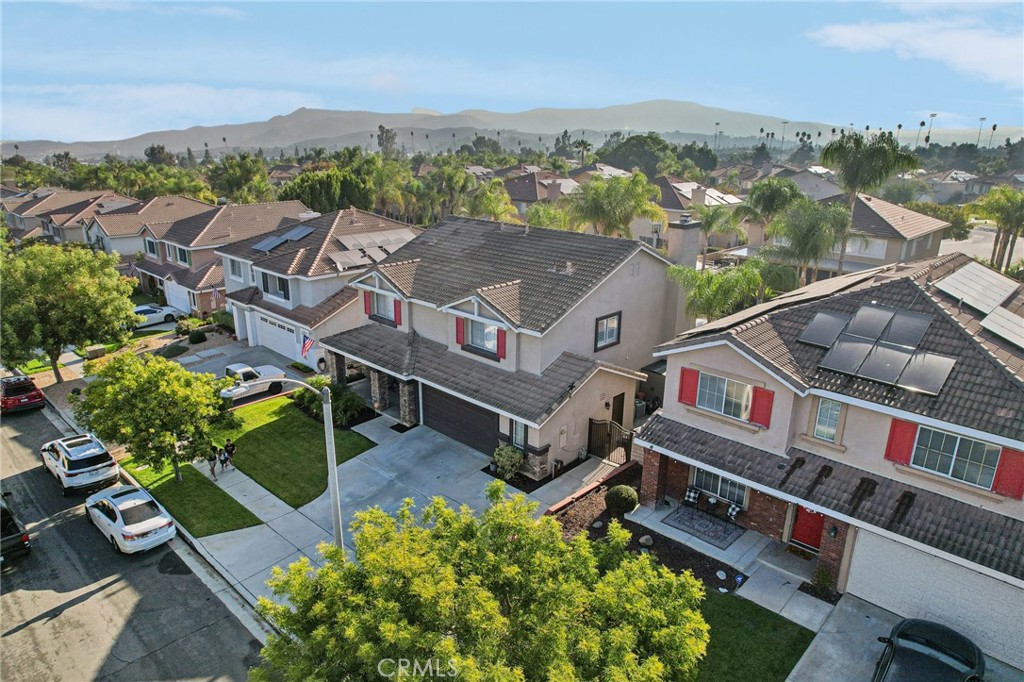 2575 Gilbert Avenue Corona, CA 92881 - Photo 51 of 58 an aerial view of a house with a garden