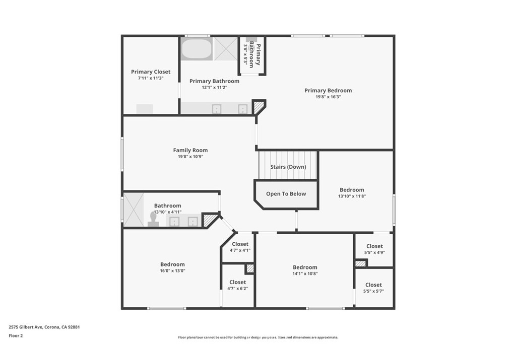 2575 Gilbert Avenue Corona, CA 92881 - Photo 58 of 58 a picture of a floor plan
