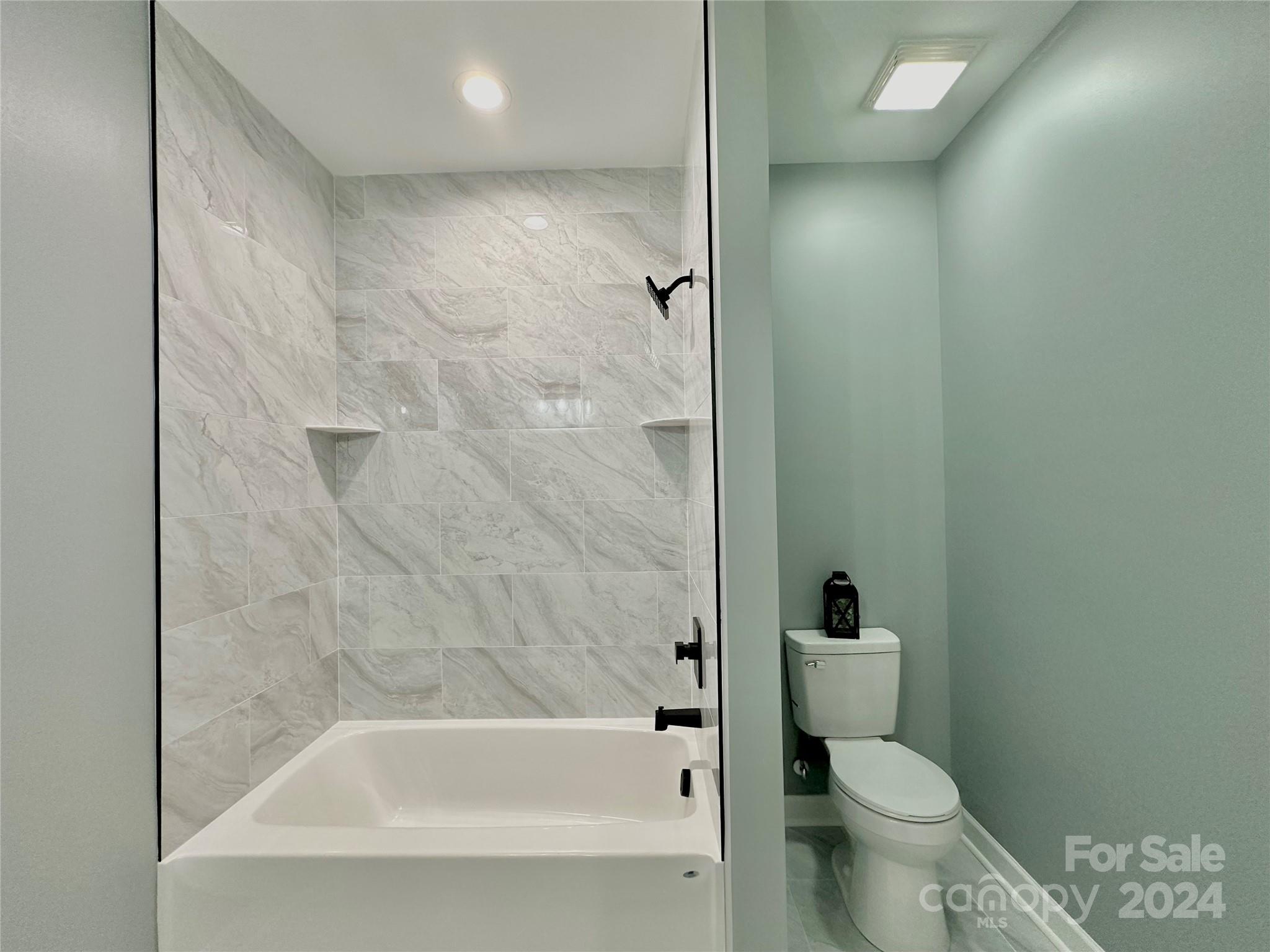 169 Harbor Point Drive Cherryville, NC 28021 - Photo 31 of 37 a bathroom with a bathtub and a toilet