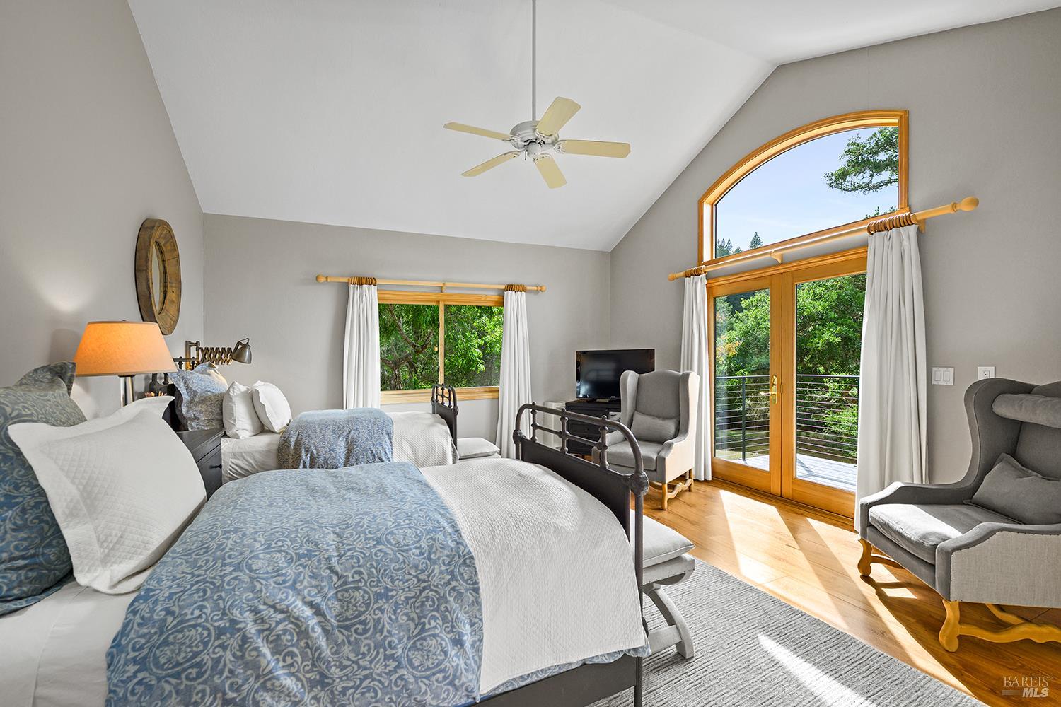 2585 Marra Road Occidental, CA 95465 - Photo 44 of 58 Detached guest room with full bath and private balcony with views overlooking the pond.