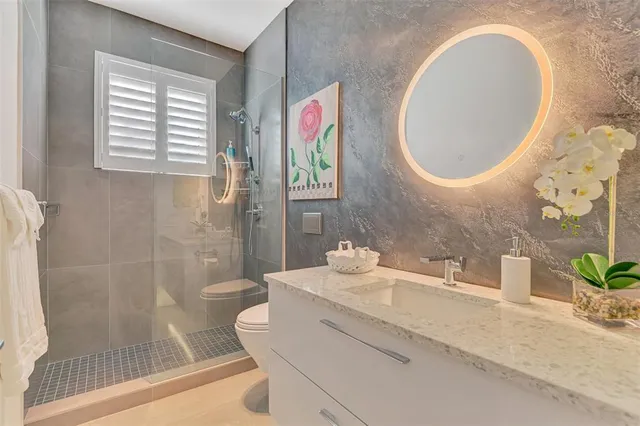 a view of a terrace with seating area