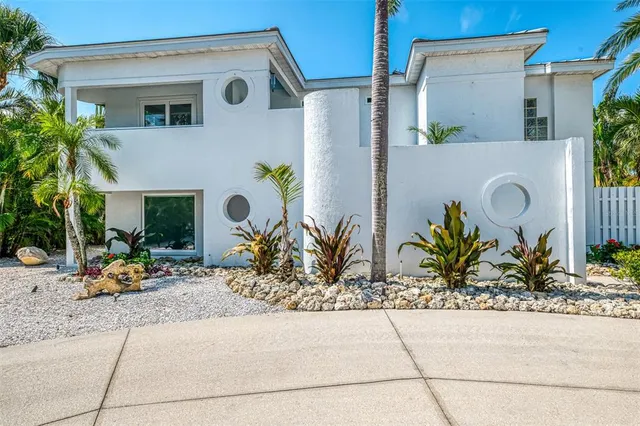a view of a hallway with wooden floor and a potted plant