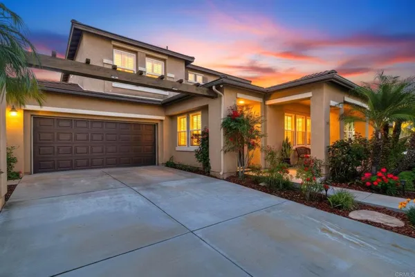 a front view of a house