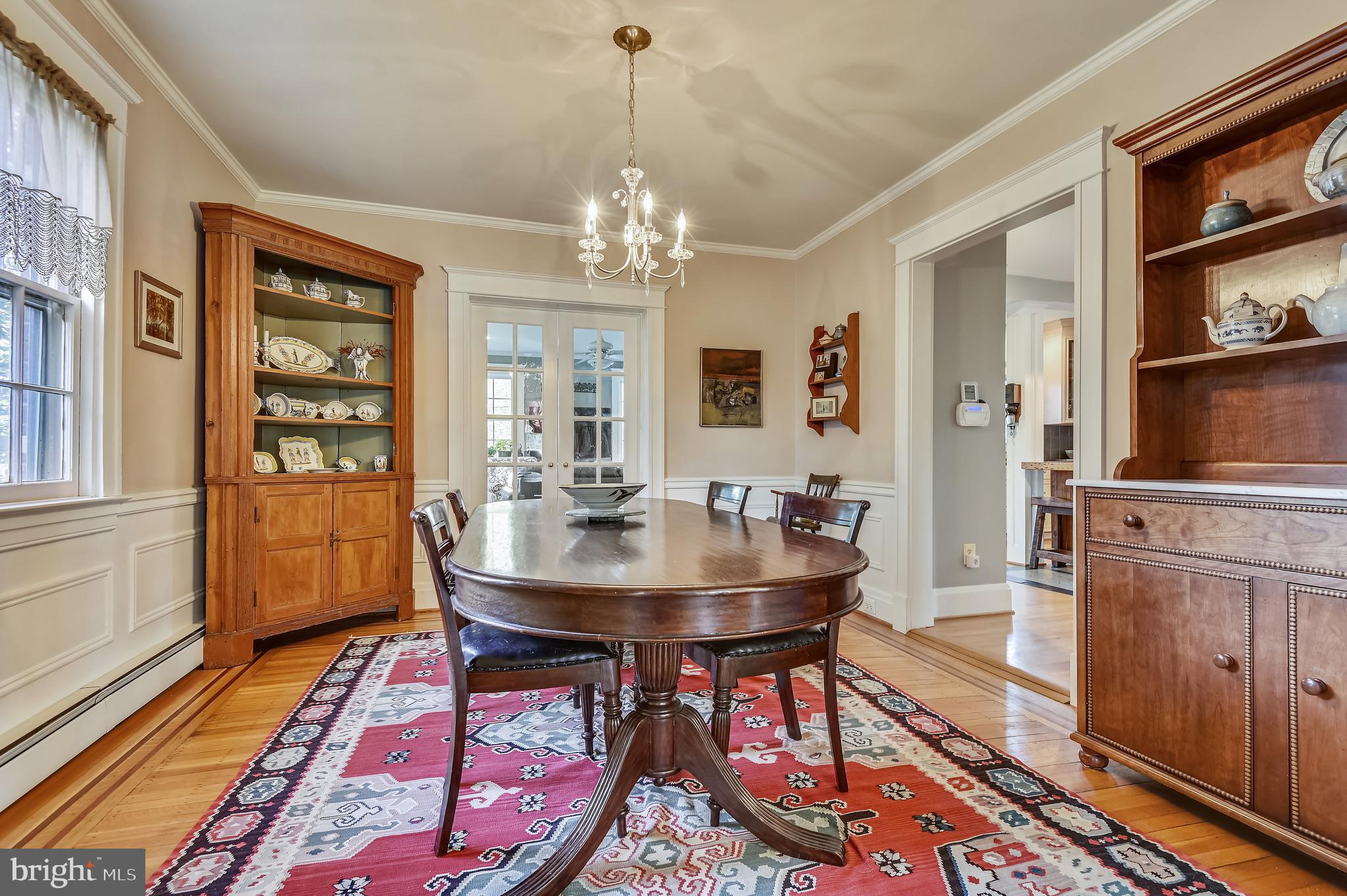 608 Hatherleigh Road Baltimore, MD 21212 - Photo 12 of 65 French Doors from Dining Rm to Family Rm