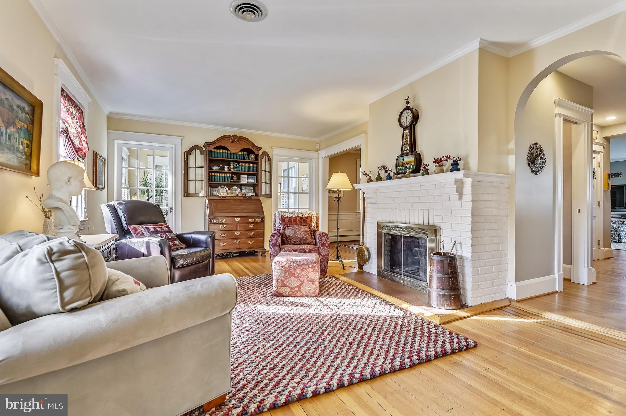 608 Hatherleigh Road Baltimore, MD 21212 - Photo 5 of 65 Formal Living Rm Wood Burning Fireplace