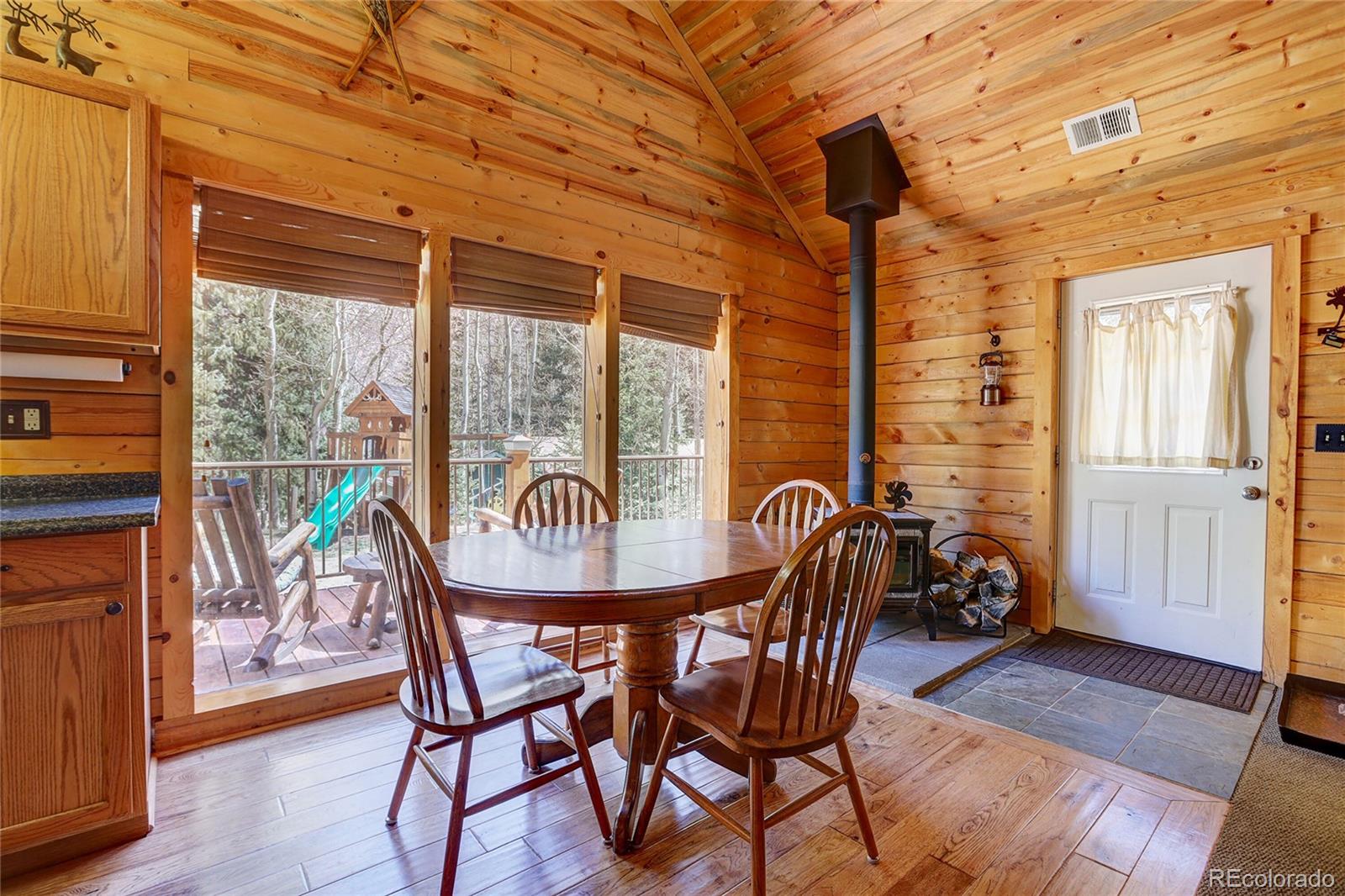 7721 County Road 43 Bailey, CO 80421 - Photo 28 of 49 a table and chairs in a patio