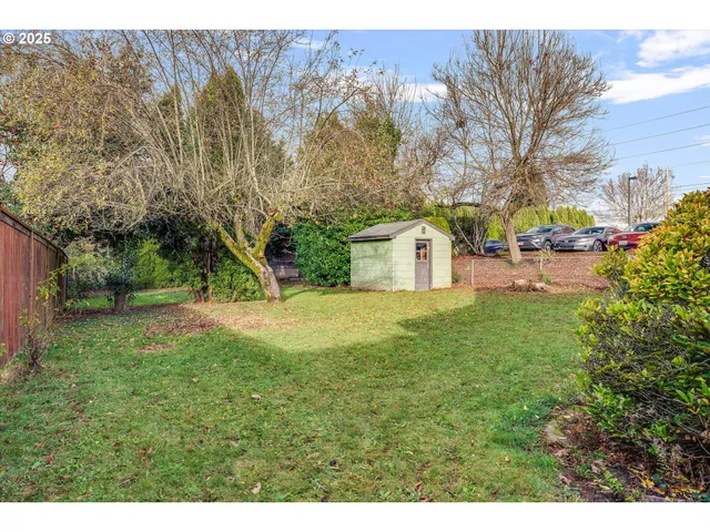 a backyard of a house