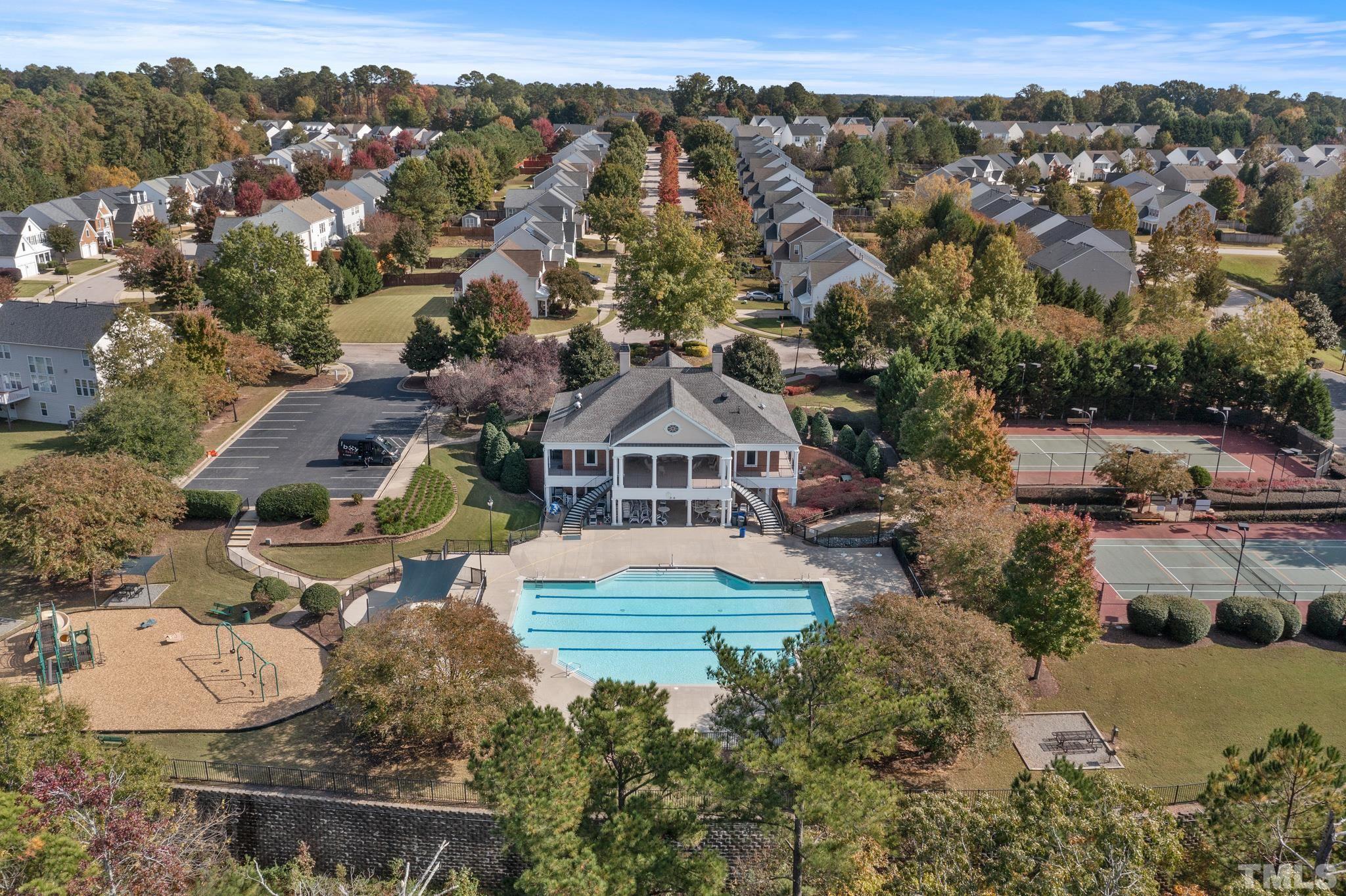 7432 Silver View Lane Raleigh, NC 27613 - Photo 25 of 28 an aerial view of a house