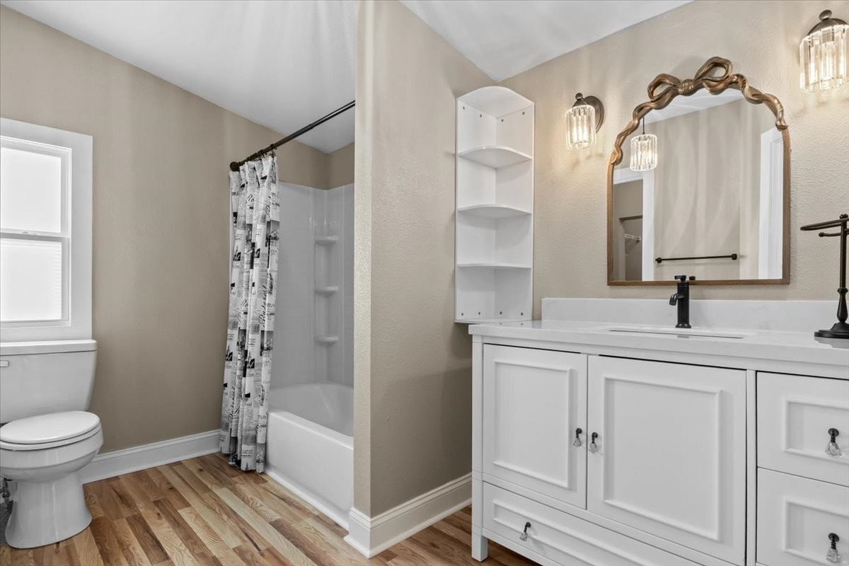 1112 Garners Creek Road Dickson, TN 37055 - Photo 28 of 57 a bathroom with a double vanity sink mirror and shower