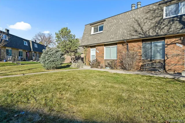 a building view with a outdoor space