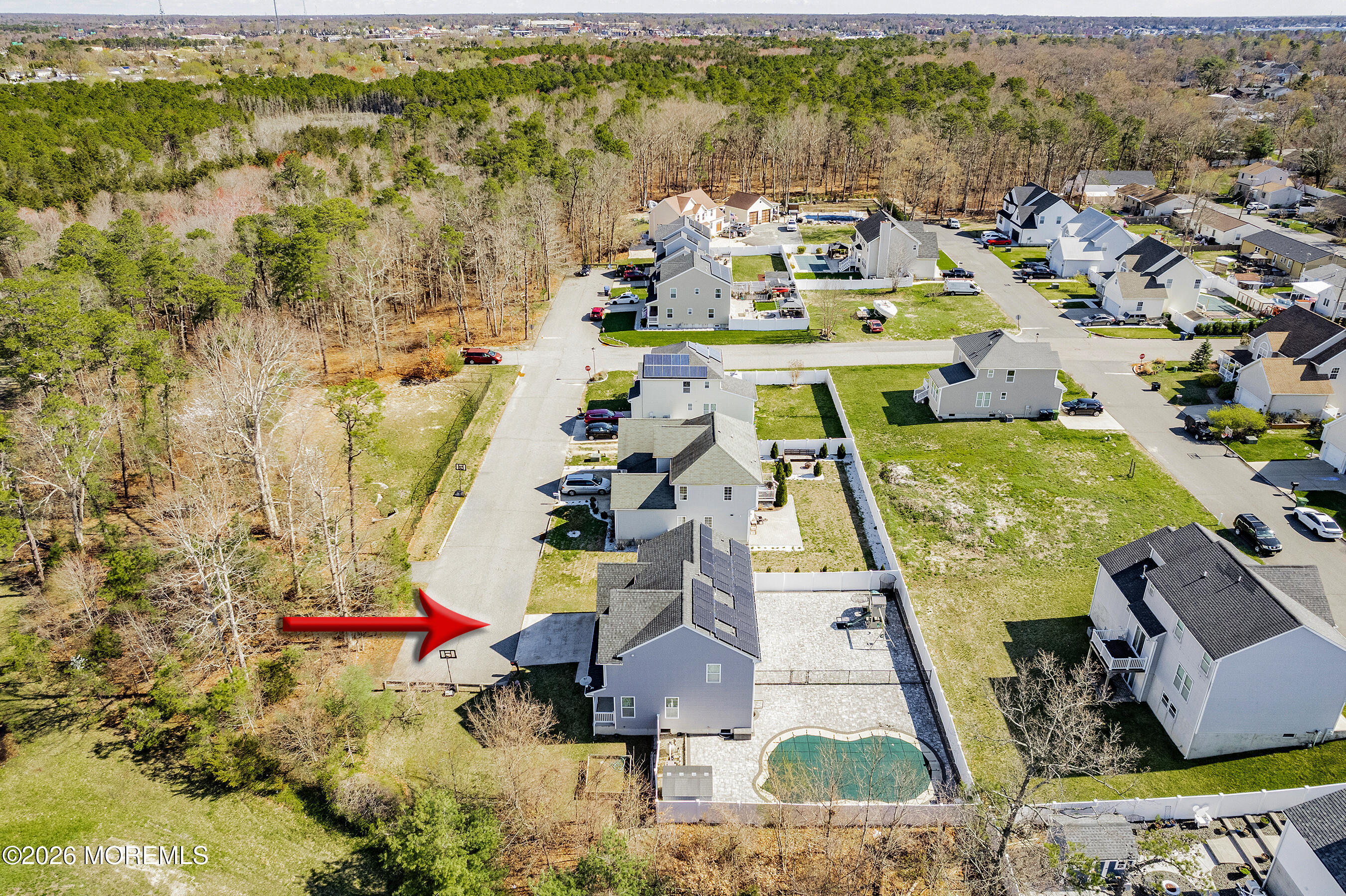 817 Locust Road Beachwood, NJ 08722 - Photo 43 of 52 81-Right Aerial with arrow copy