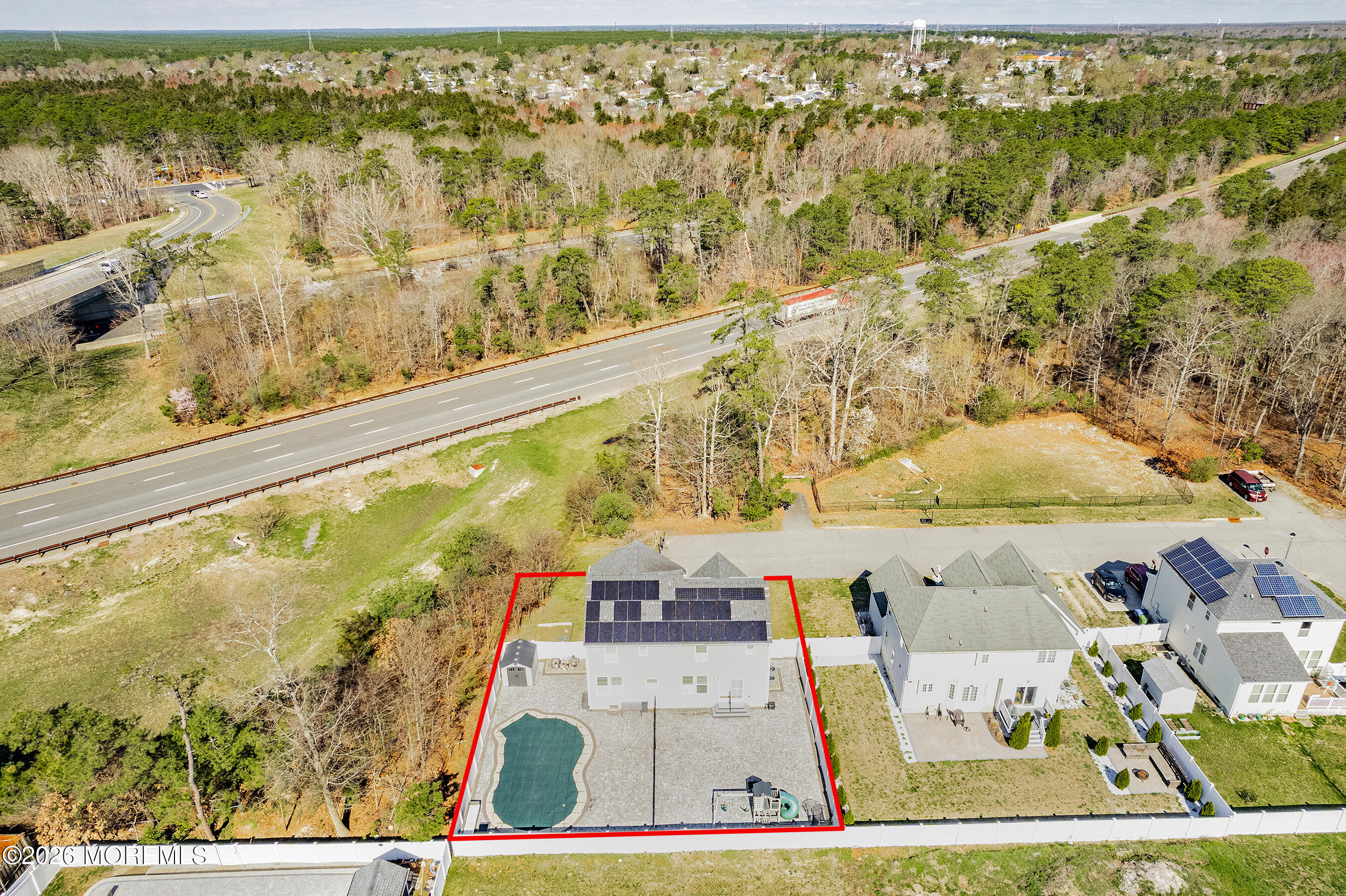 817 Locust Road Beachwood, NJ 08722 - Photo 44 of 52 76-Back Aerial with outline copy