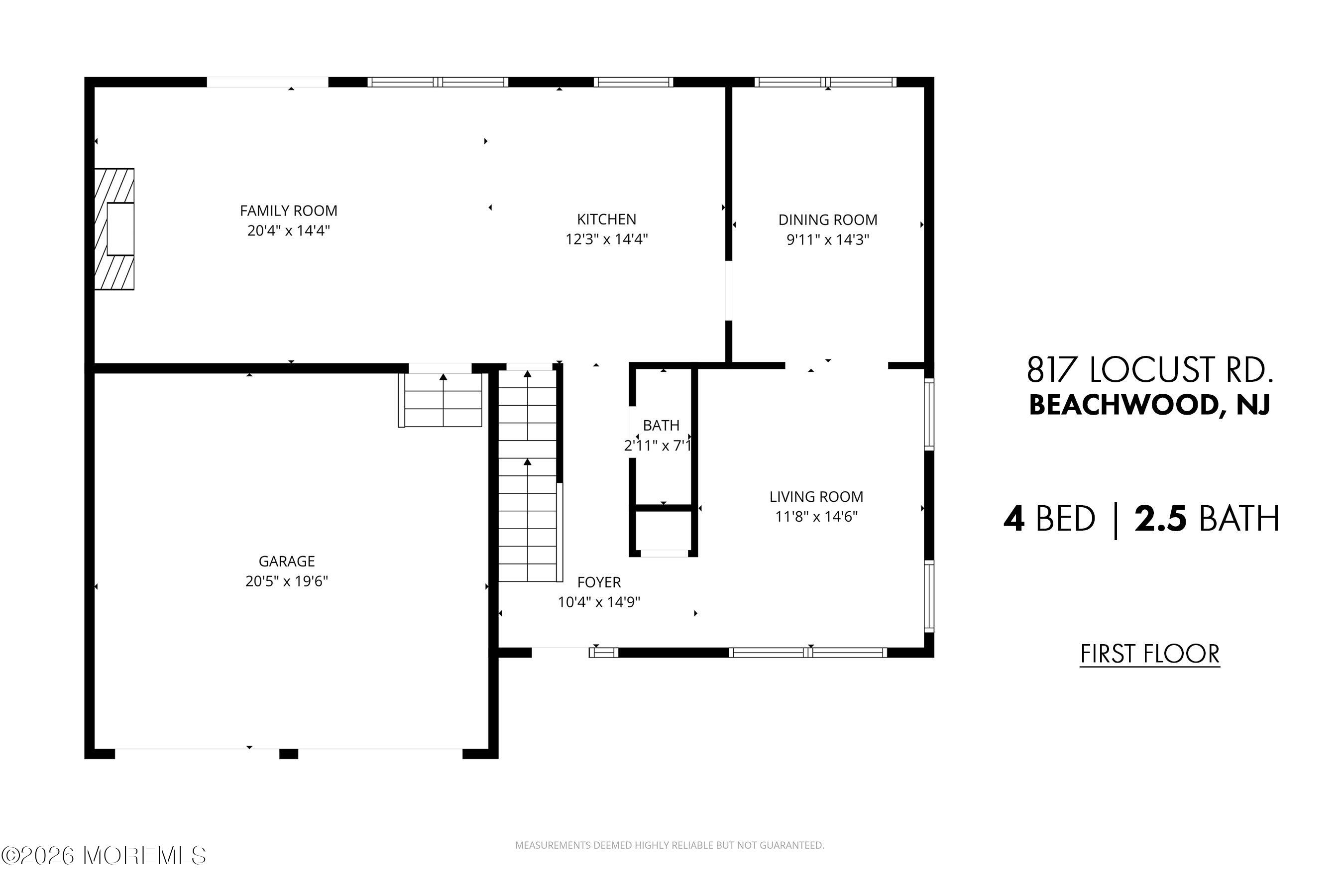 817 Locust Road Beachwood, NJ 08722 - Photo 45 of 52 02-1st Floor FINAL