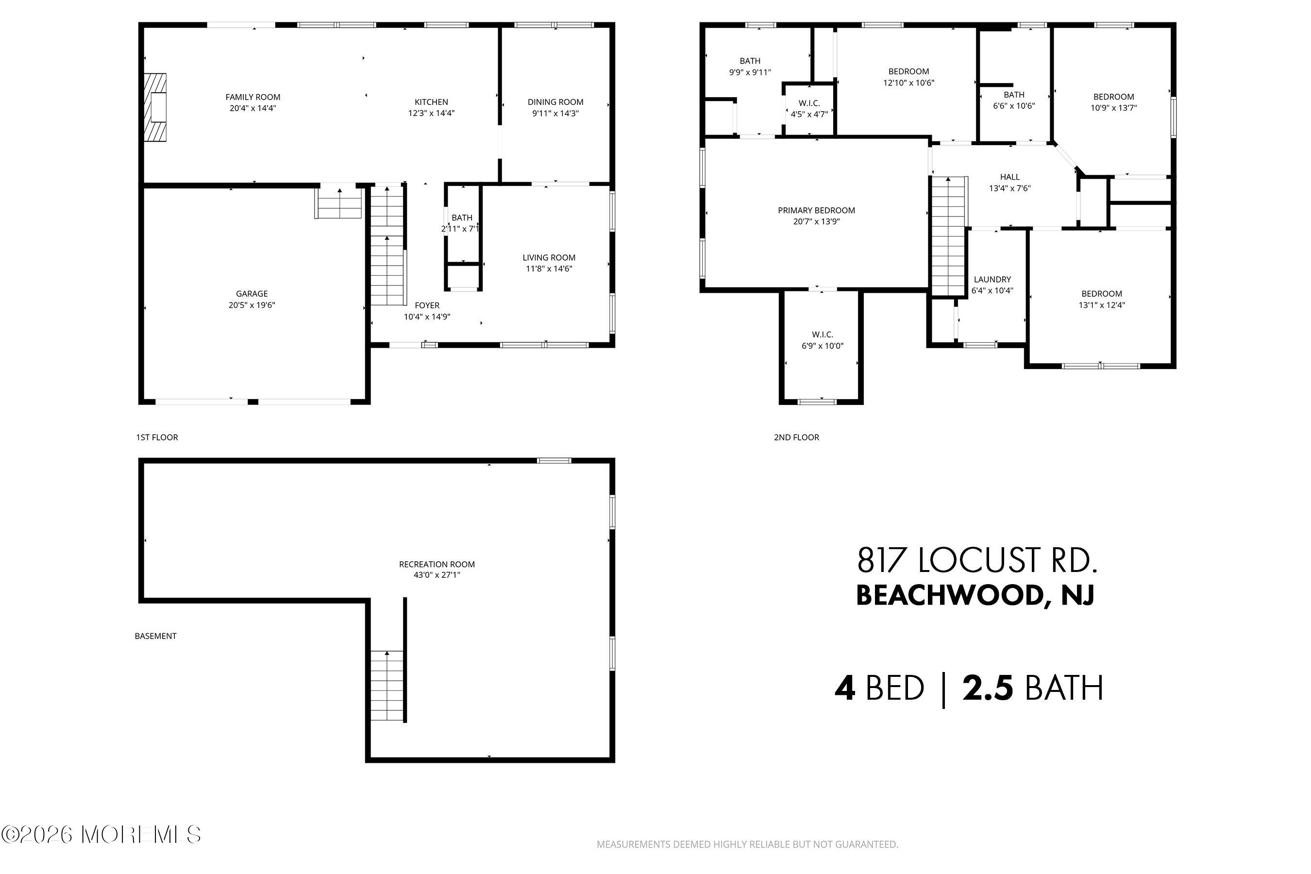 817 Locust Road Beachwood, NJ 08722 - Photo 48 of 52 01-All Floors FINAL