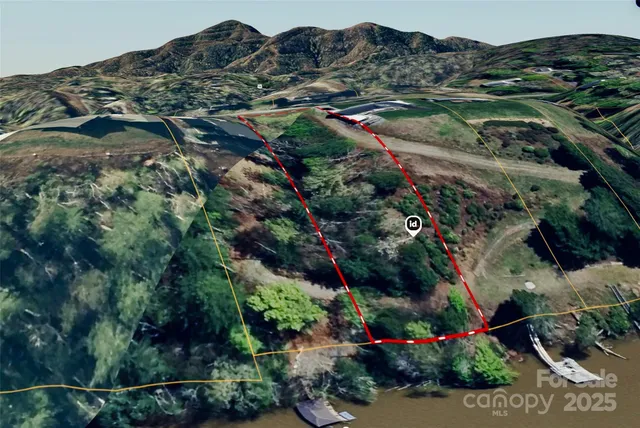 a view of lake with mountain