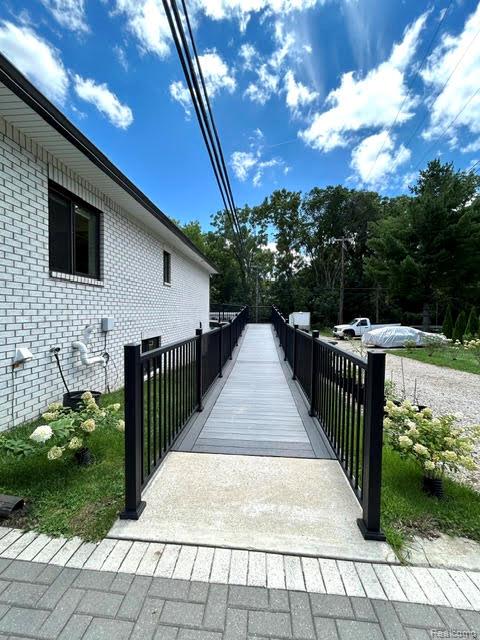 39 Stark Road Rochester, MI 48307 - Photo 9 of 70 ADA compliant ramp leading to deck. All completely maintenance free for years to come
