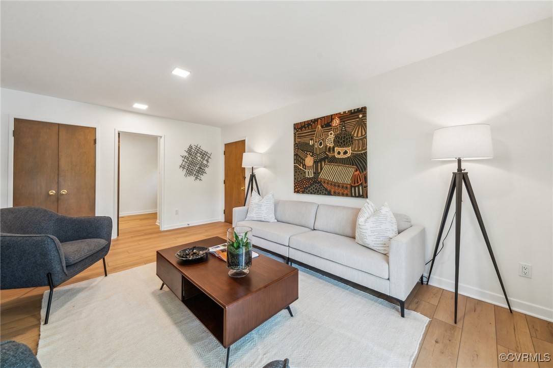 4460 Cheyenne Road Richmond, VA 23235 - Photo 10 of 47 Living area with baseboards, recessed lighting, an
