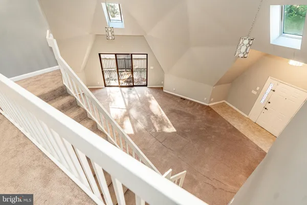 a view of an entryway with staircase