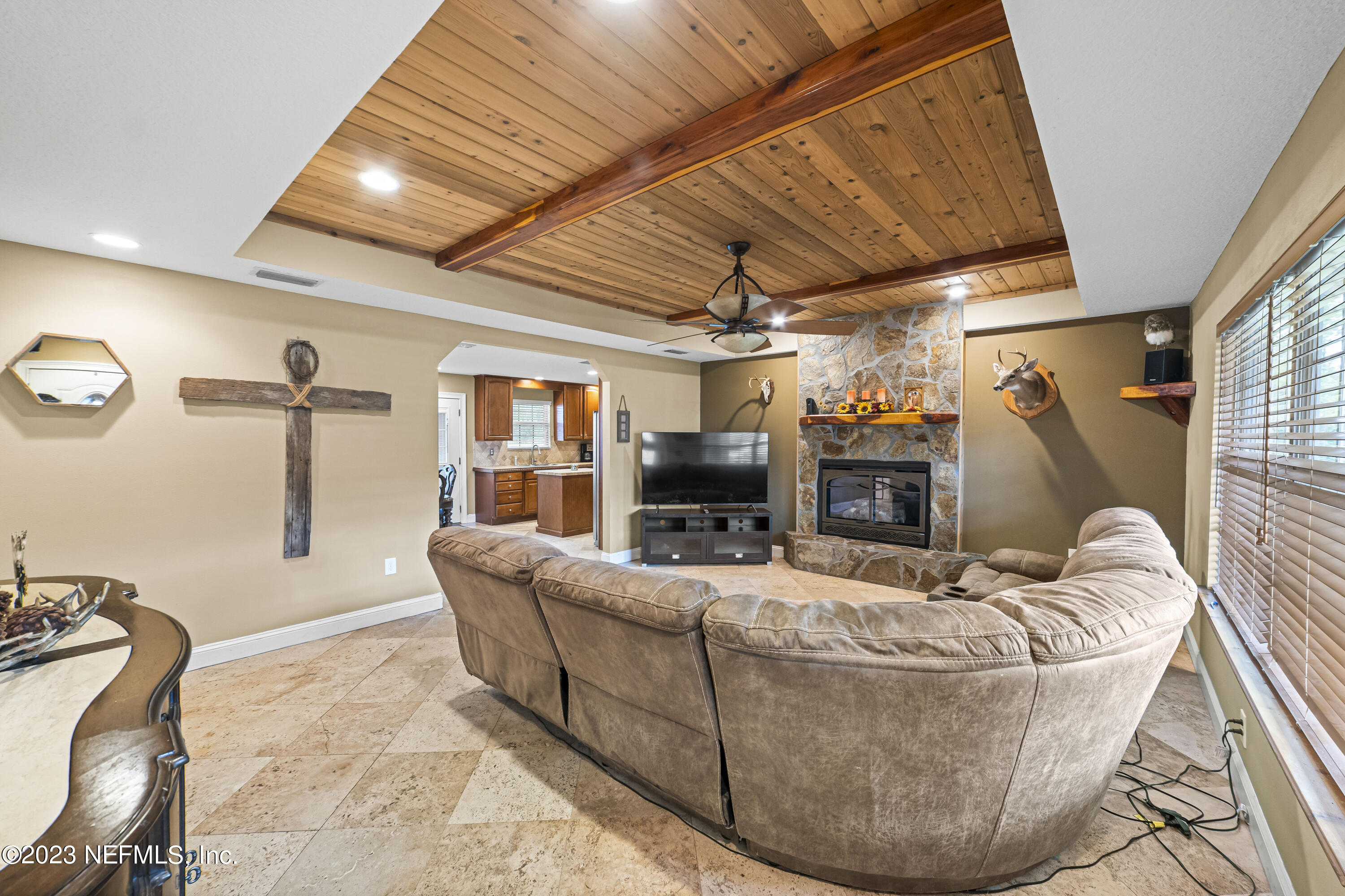 54412 Church Road Callahan, FL 32011 - Photo 6 of 47 a living room with furniture and a fireplace