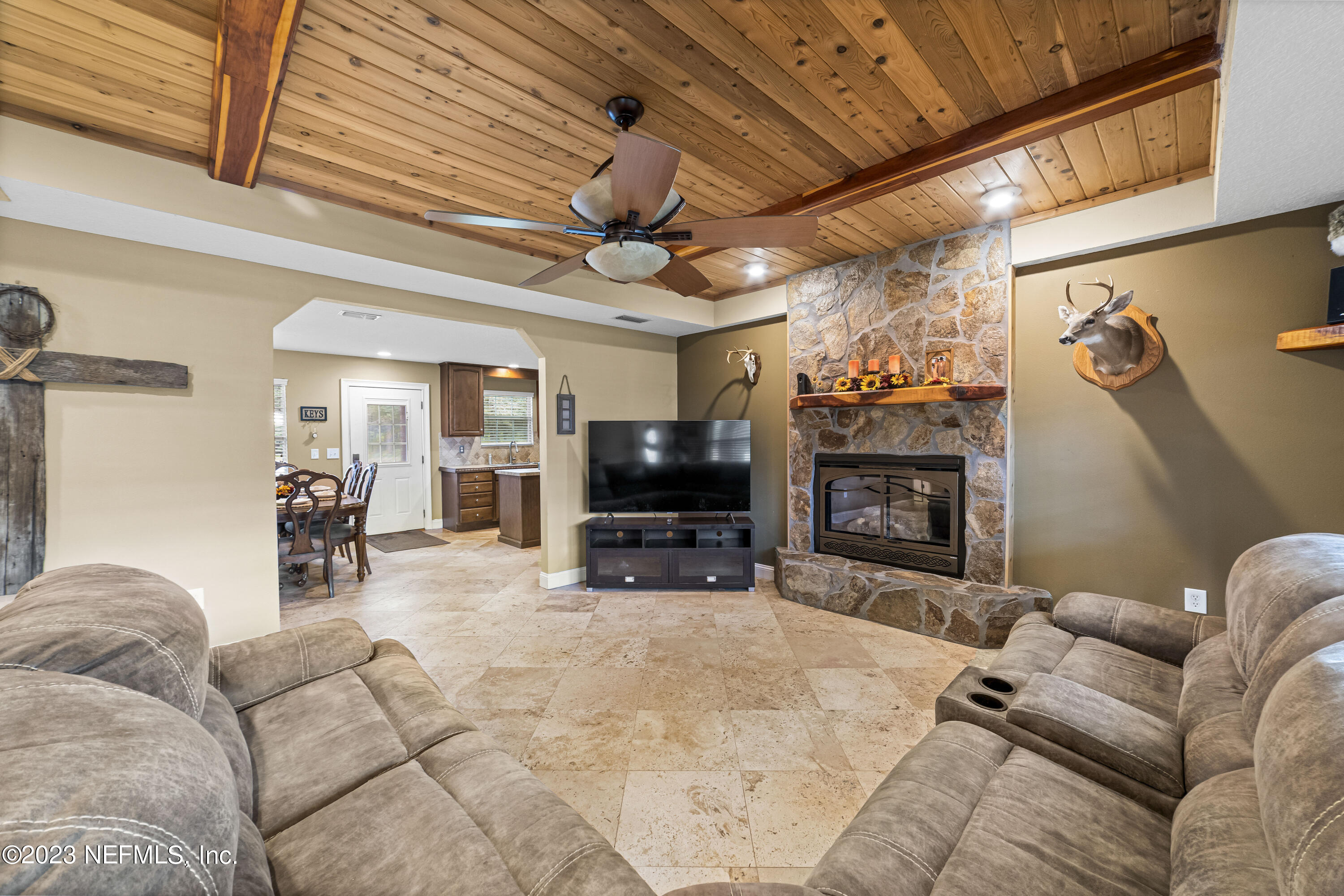 54412 Church Road Callahan, FL 32011 - Photo 8 of 47 a living room with furniture and a fireplace