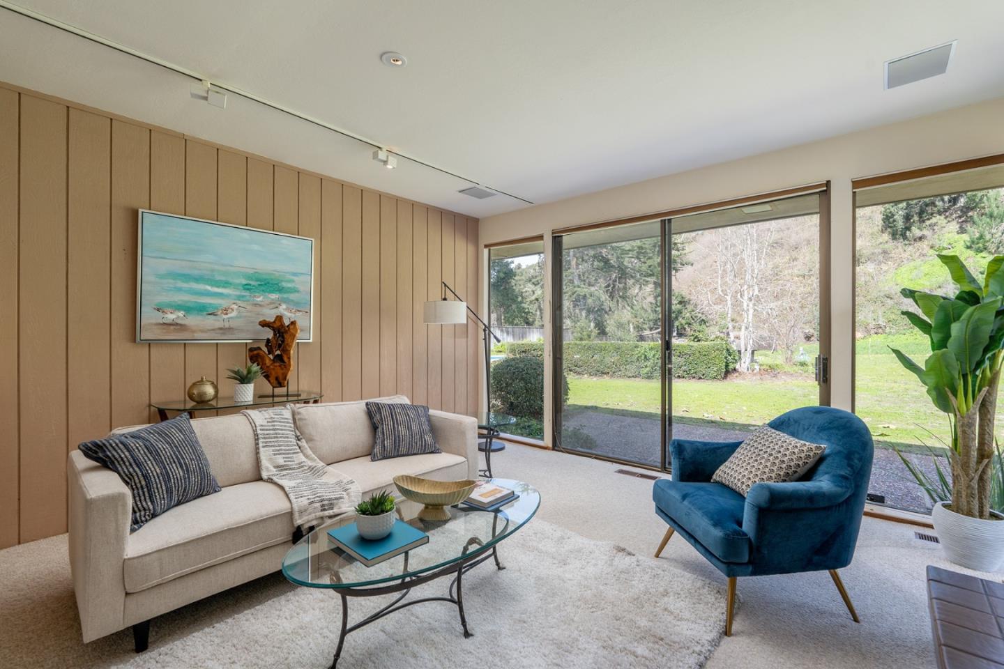 6405 Brookdale Drive Carmel, CA 93923 - Photo 6 of 32 a living room with furniture and a large window