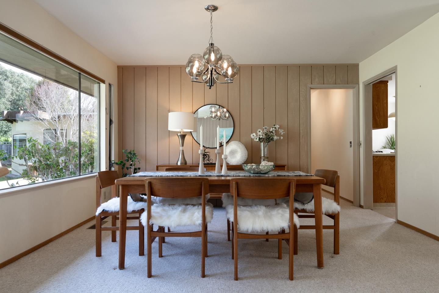 6405 Brookdale Drive Carmel, CA 93923 - Photo 10 of 32 a view of a dining room with furniture window and outside view
