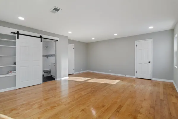 a view of an empty room
