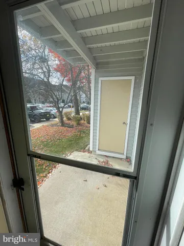 a view of a windows in the balcony