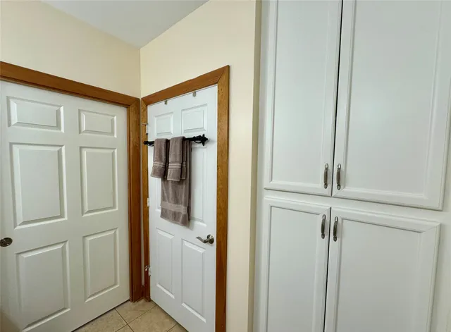 a room with storage and utility