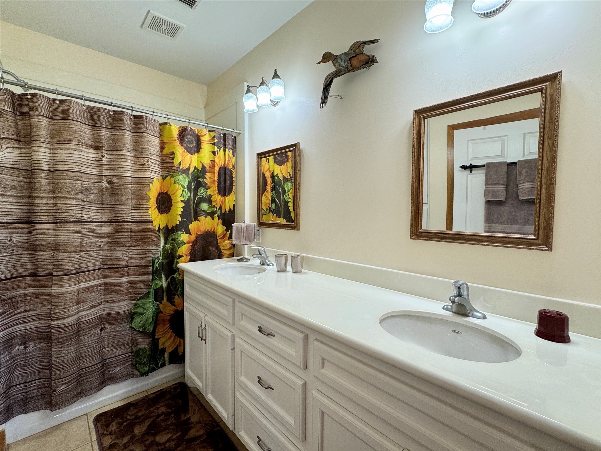 55 Lake Road Huntsville, TX 77320 - Photo 39 of 50 a bathroom with a sink and a mirror