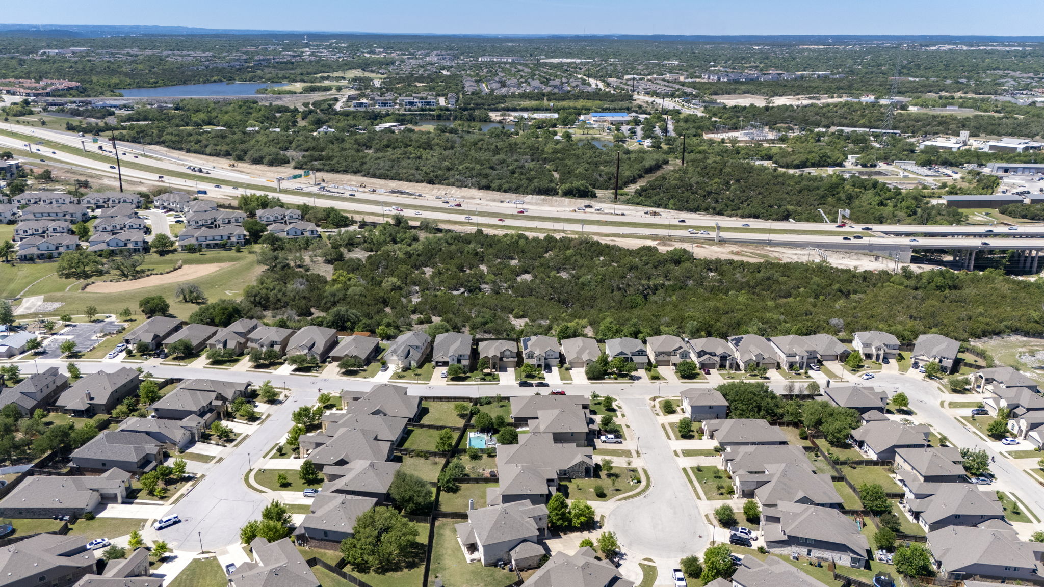 11412 Reading Way Austin, TX 78717 - Photo 32 of 35 an aerial view of a city with lots of residential buildings