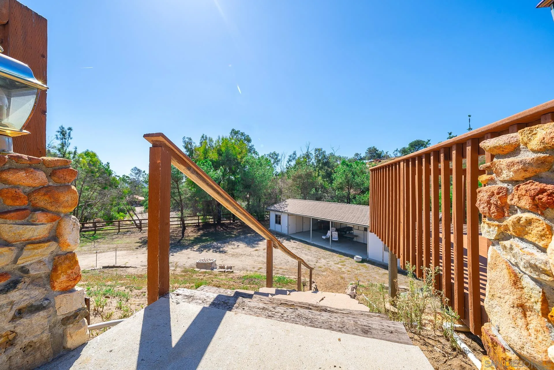 14574 Millards Road Poway, CA 92064 - Photo 60 of 75 a view of balcony with wooden floor and fence