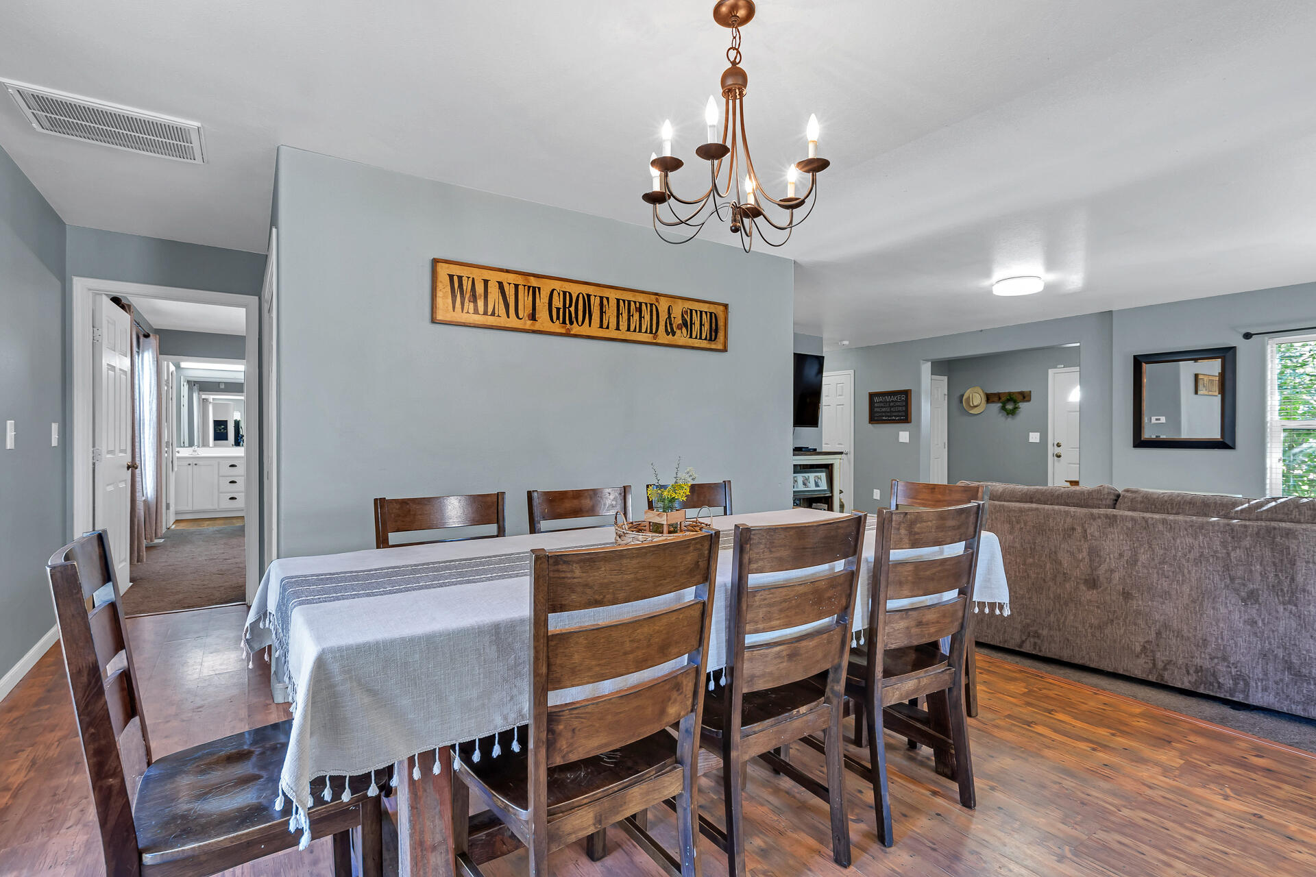 42048 Wilcox Road Hat Creek, CA 96040 - Photo 94 of 134 a view of a dining room with furniture and wooden floor