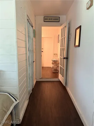 a view of a walk in closet