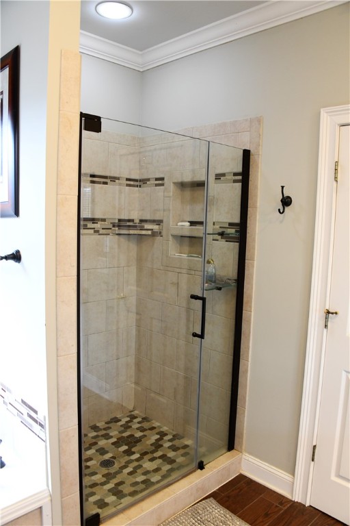 121 Ridgestone Drive Central, SC 29630 - Photo 17 of 34 Tiled walkin shower with frameless shower door.