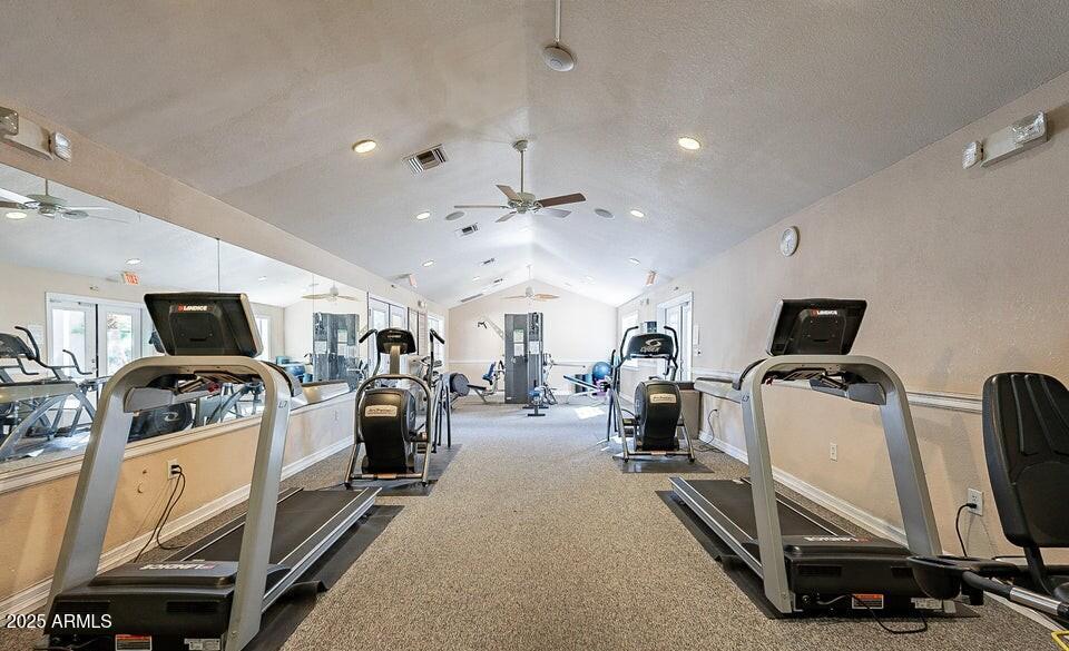 1720 East Thunderbird Road, Unit 2059 Phoenix, AZ 85022 - Photo 22 of 24 a view of a room with gym equipment