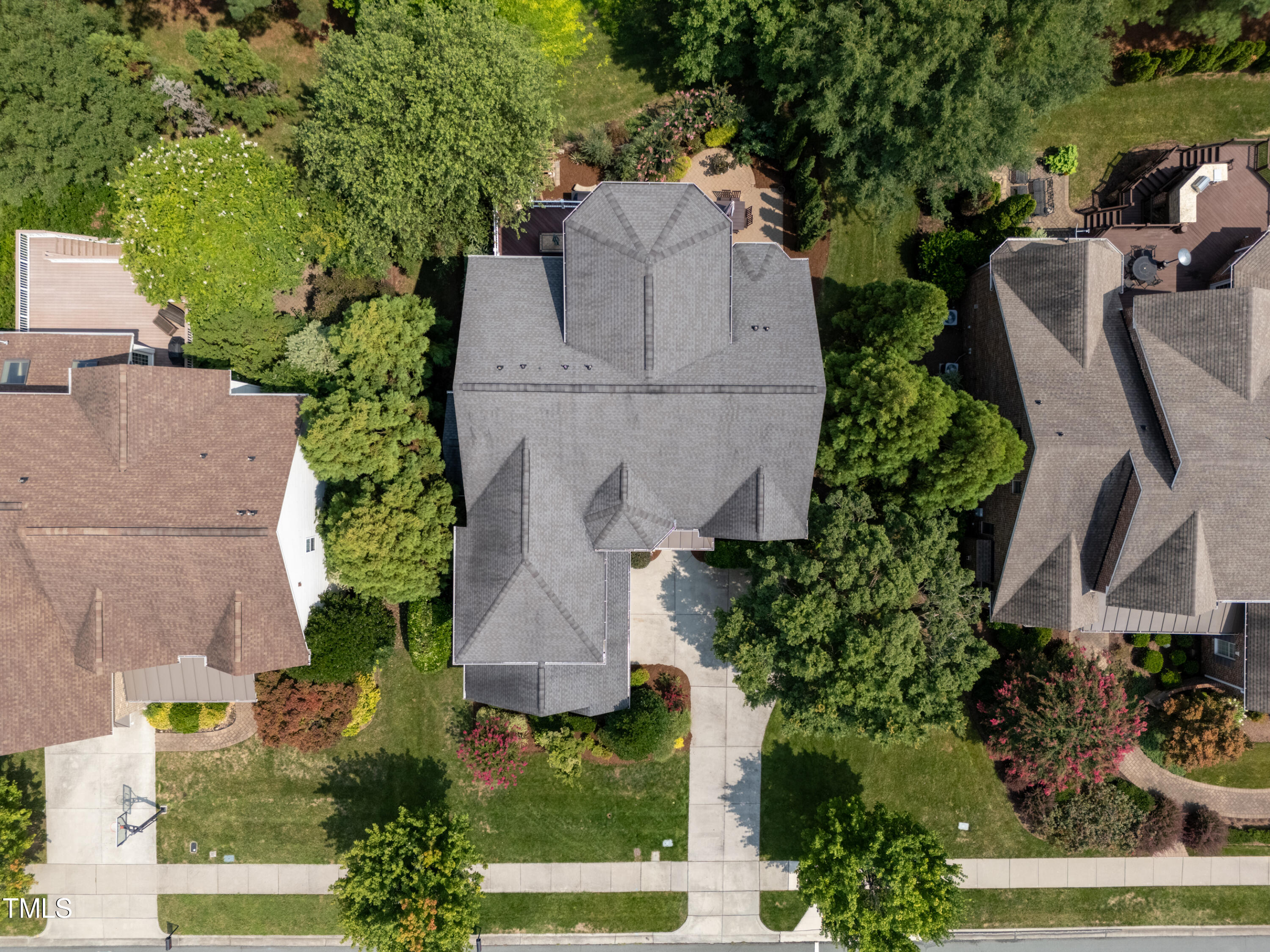 401 South Bend Drive Durham, NC 27713 - Photo 60 of 65 an aerial view of a house with garden space and street view