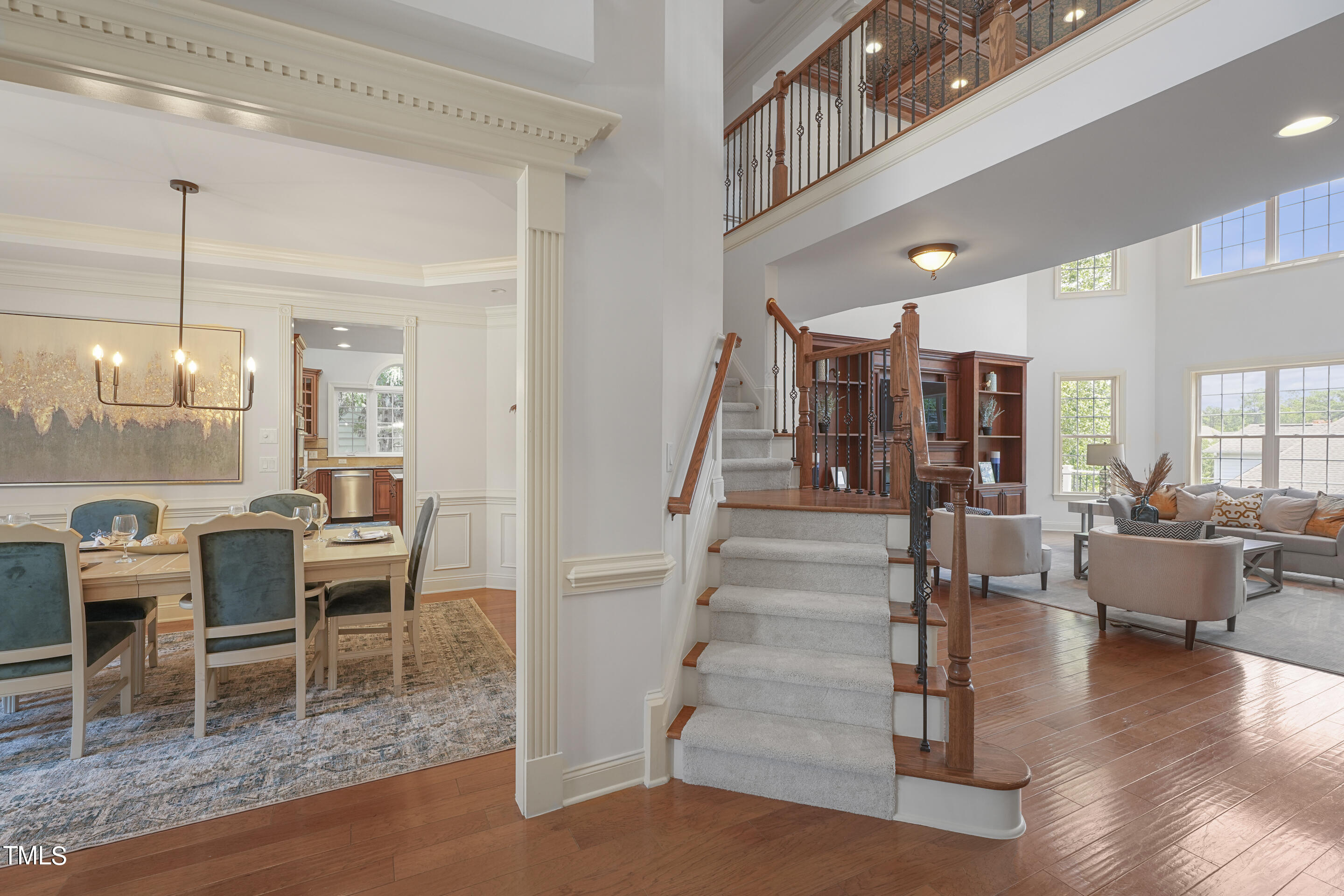 401 South Bend Drive Durham, NC 27713 - Photo 6 of 65 a view of a livingroom with furniture and staircase