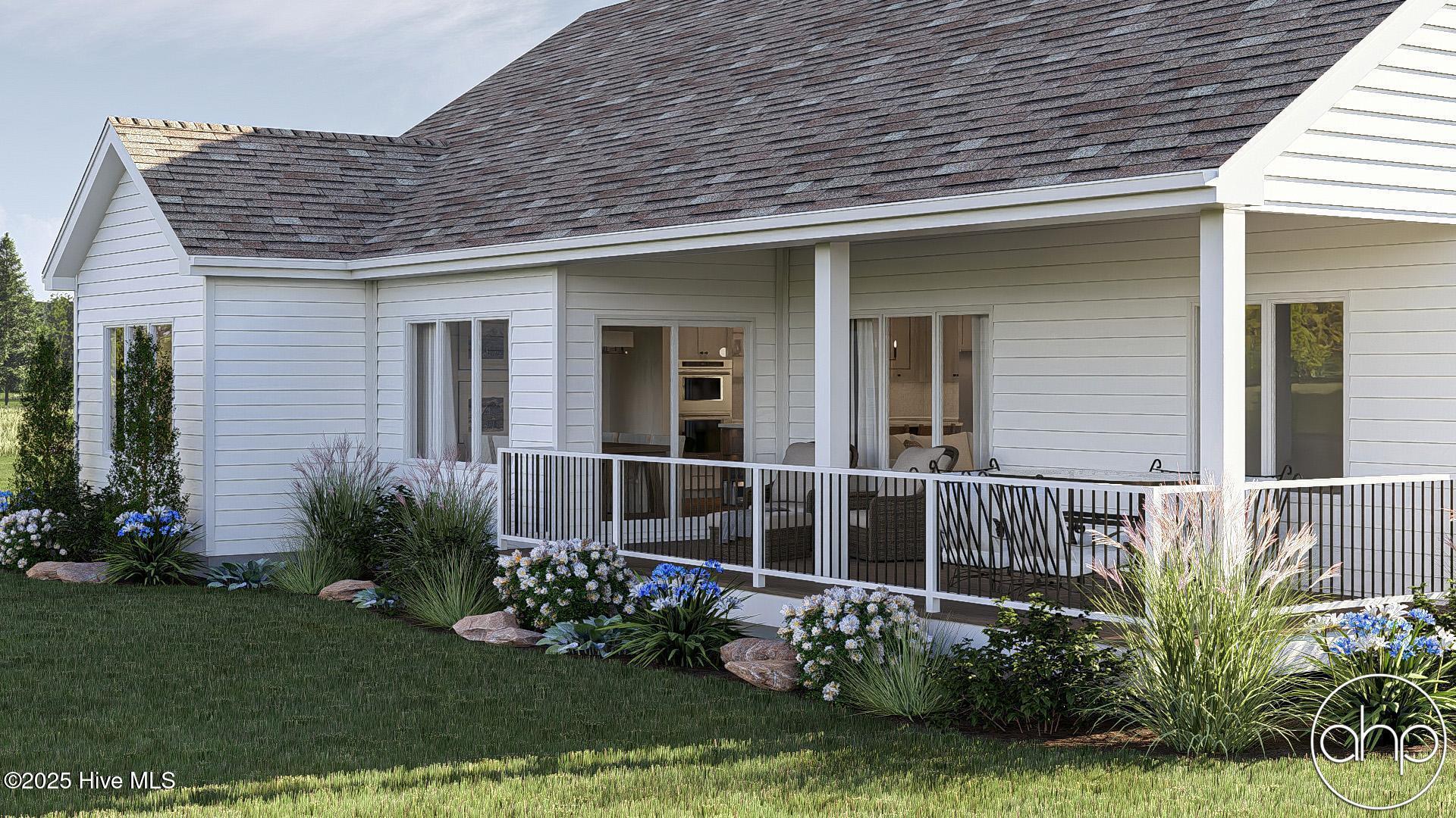305 Planter's Ridge Drive Sunset Beach, NC 28468 - Photo 3 of 17 Covedered porch